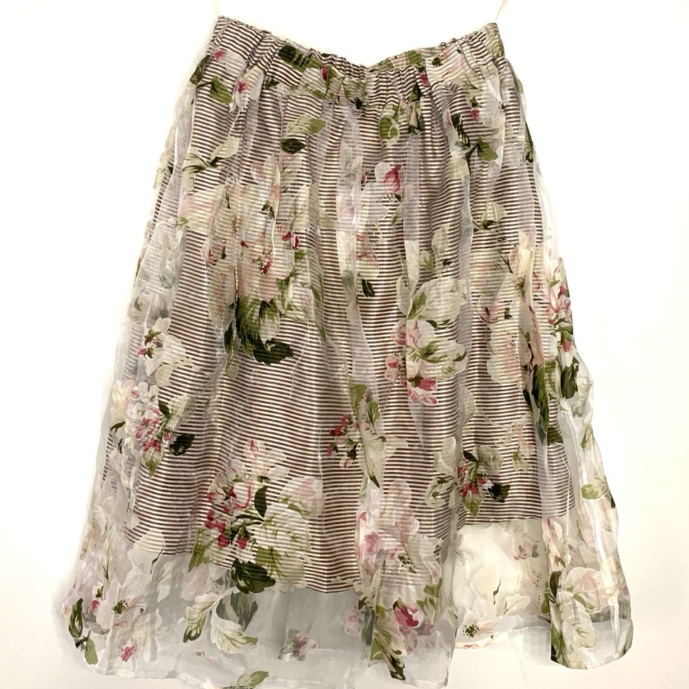 Floral Knee-Length Skirt